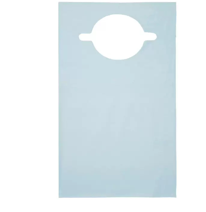 Patient napkin with hole
